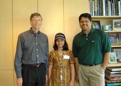 Arfa Karim with Bill Gates